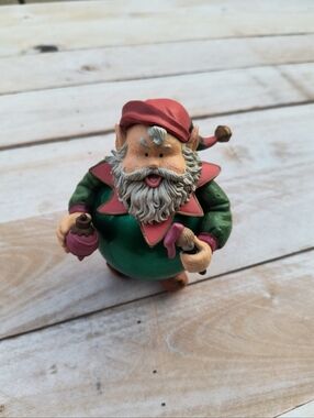 Vintage 90s Matrix Collections Santa Elf Bauble Christmas Ornament With Box